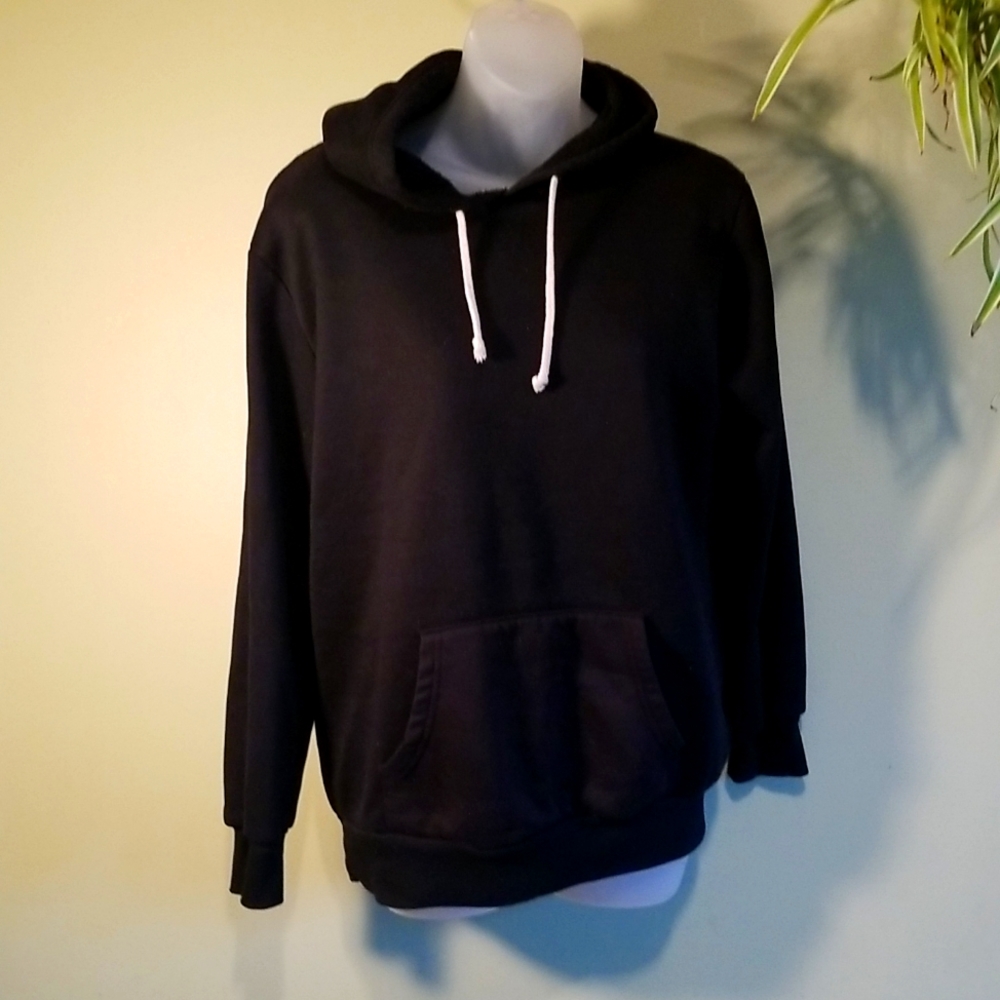 Womens Black Hooded Sweater